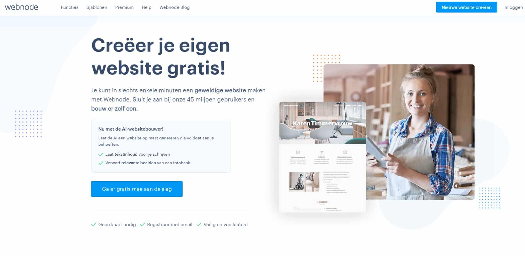 Webnode website bouwer