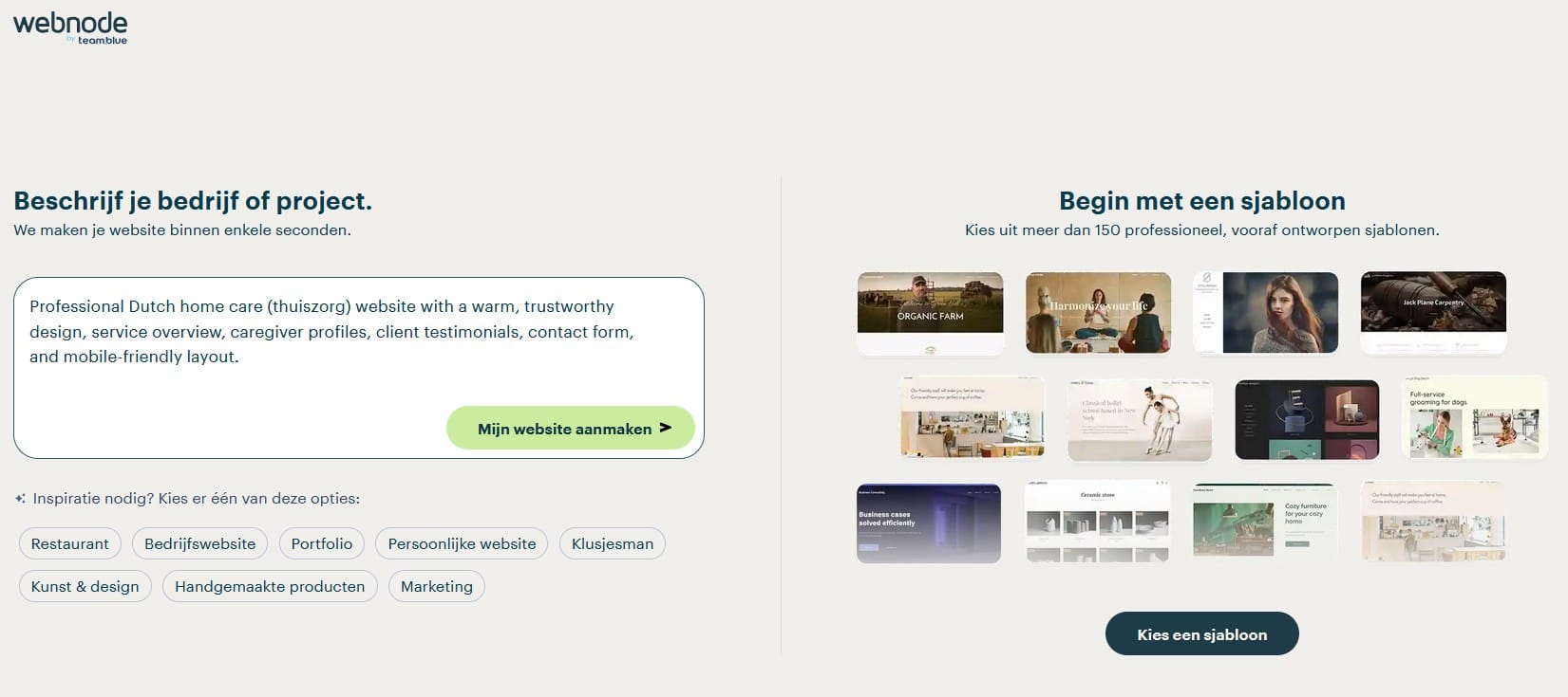 Thuiszorg website maken Thuiszorg website maken